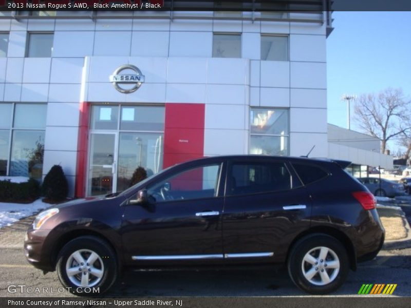 Black Amethyst / Black 2013 Nissan Rogue S AWD