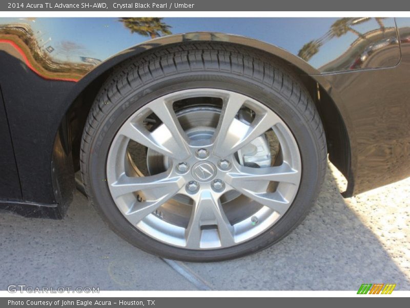 Crystal Black Pearl / Umber 2014 Acura TL Advance SH-AWD