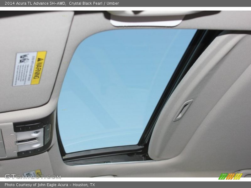 Crystal Black Pearl / Umber 2014 Acura TL Advance SH-AWD