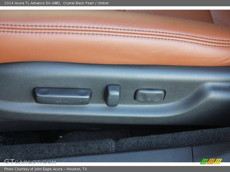Crystal Black Pearl / Umber 2014 Acura TL Advance SH-AWD