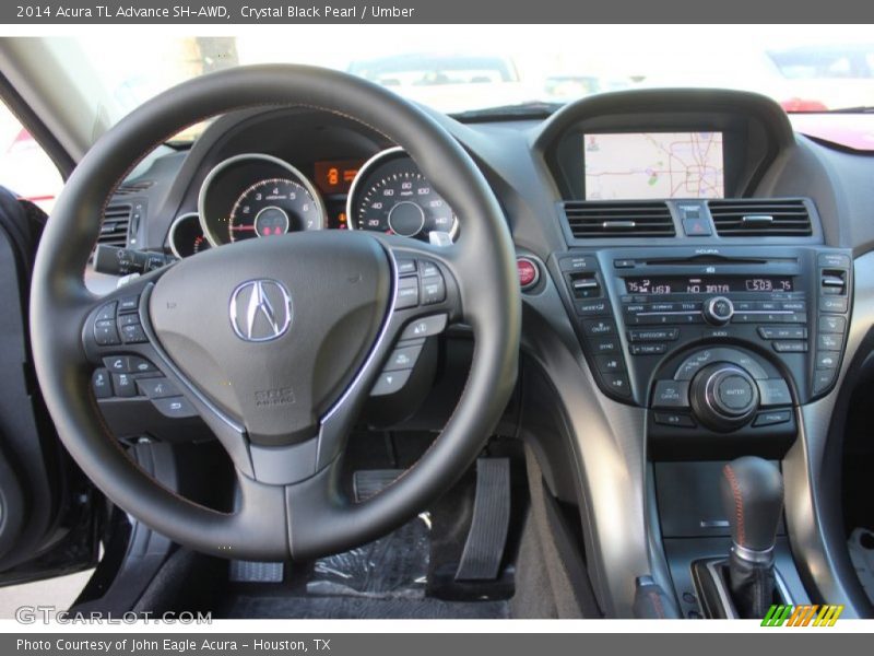 Dashboard of 2014 TL Advance SH-AWD