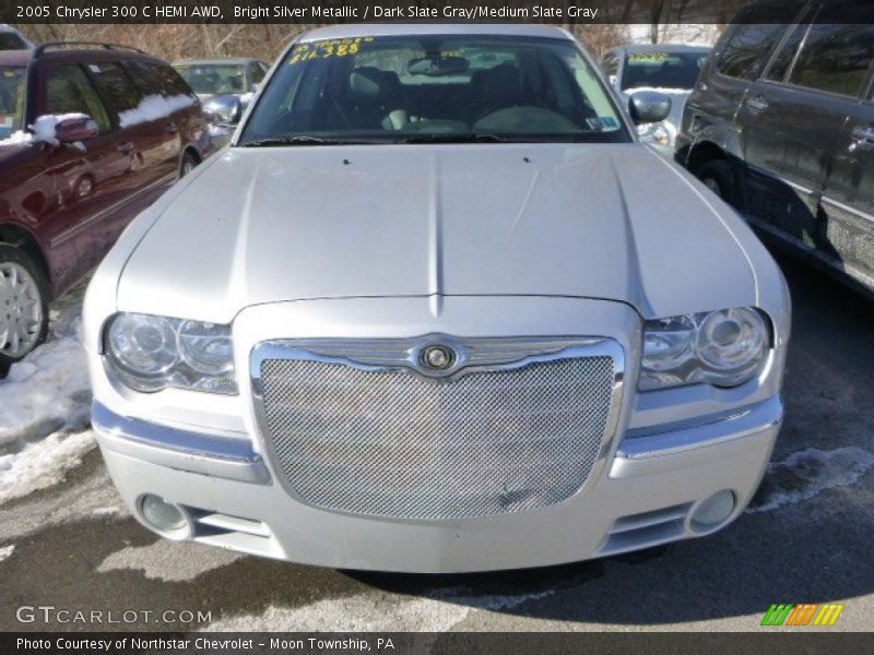Bright Silver Metallic / Dark Slate Gray/Medium Slate Gray 2005 Chrysler 300 C HEMI AWD
