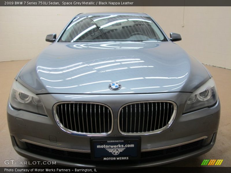 Space Grey Metallic / Black Nappa Leather 2009 BMW 7 Series 750Li Sedan
