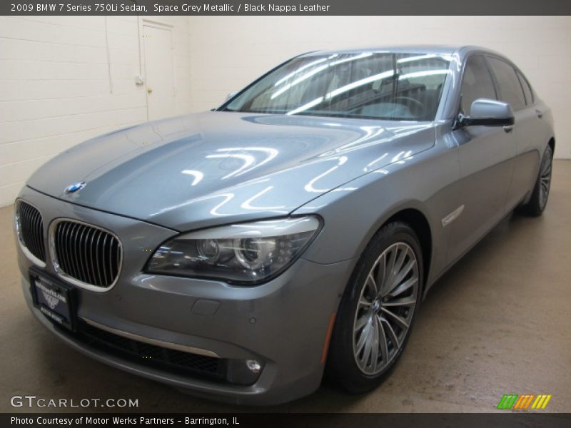Space Grey Metallic / Black Nappa Leather 2009 BMW 7 Series 750Li Sedan