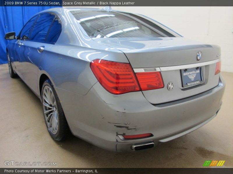 Space Grey Metallic / Black Nappa Leather 2009 BMW 7 Series 750Li Sedan