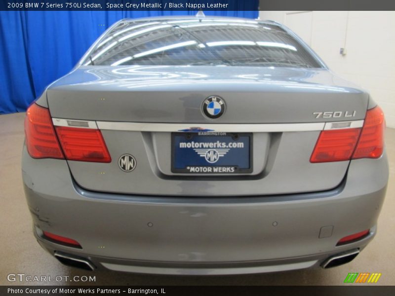 Space Grey Metallic / Black Nappa Leather 2009 BMW 7 Series 750Li Sedan