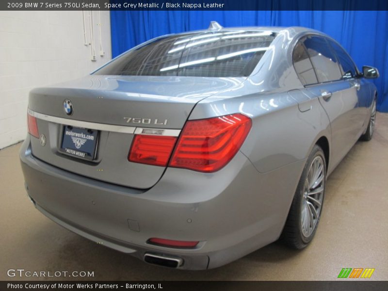 Space Grey Metallic / Black Nappa Leather 2009 BMW 7 Series 750Li Sedan