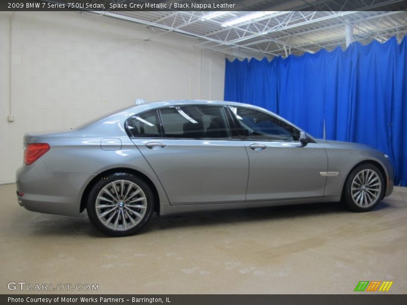 Space Grey Metallic / Black Nappa Leather 2009 BMW 7 Series 750Li Sedan