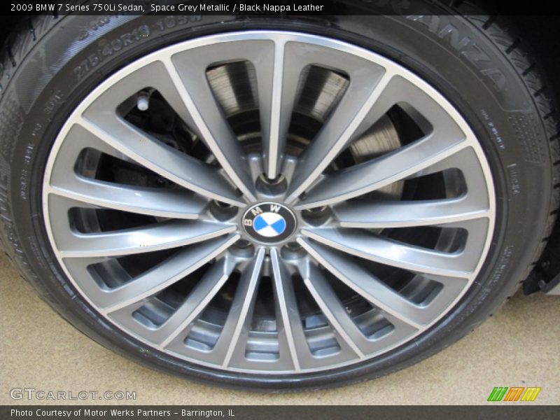 Space Grey Metallic / Black Nappa Leather 2009 BMW 7 Series 750Li Sedan