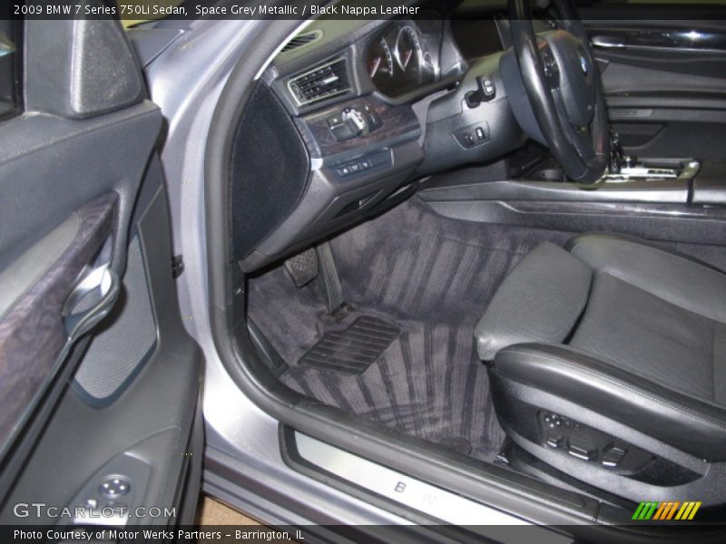 Space Grey Metallic / Black Nappa Leather 2009 BMW 7 Series 750Li Sedan
