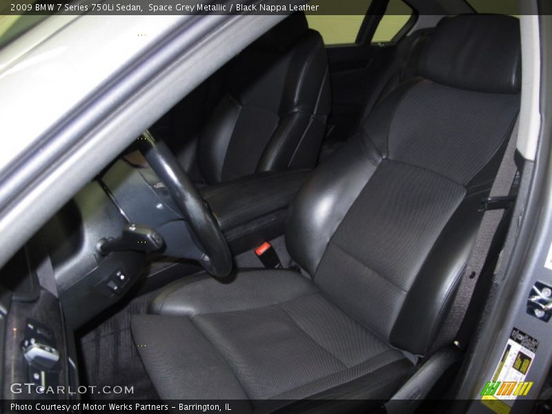 Space Grey Metallic / Black Nappa Leather 2009 BMW 7 Series 750Li Sedan