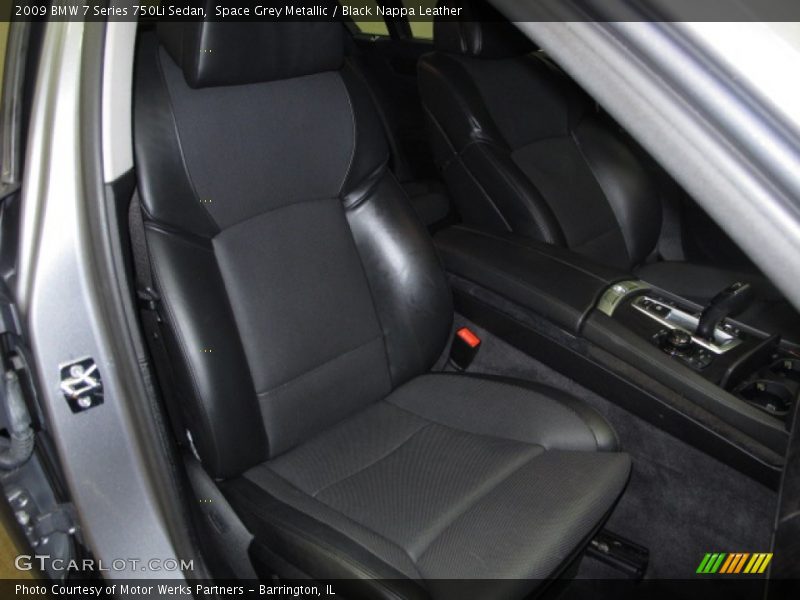 Space Grey Metallic / Black Nappa Leather 2009 BMW 7 Series 750Li Sedan