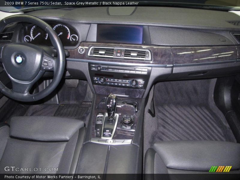 Space Grey Metallic / Black Nappa Leather 2009 BMW 7 Series 750Li Sedan