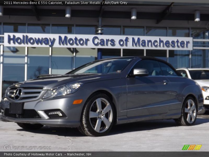Palladium Silver Metallic / Ash/Dark Grey 2011 Mercedes-Benz E 550 Cabriolet