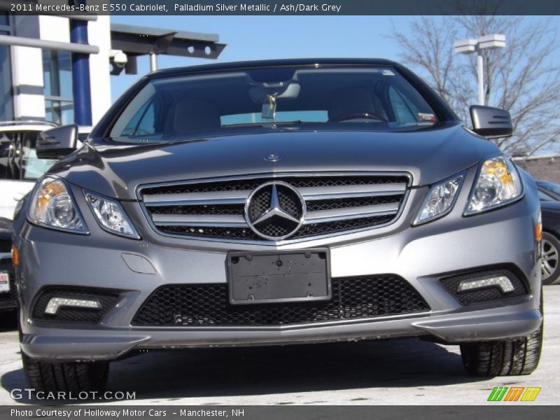 Palladium Silver Metallic / Ash/Dark Grey 2011 Mercedes-Benz E 550 Cabriolet