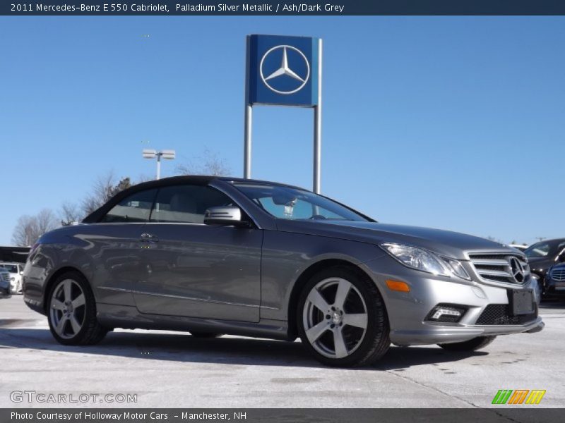 Palladium Silver Metallic / Ash/Dark Grey 2011 Mercedes-Benz E 550 Cabriolet