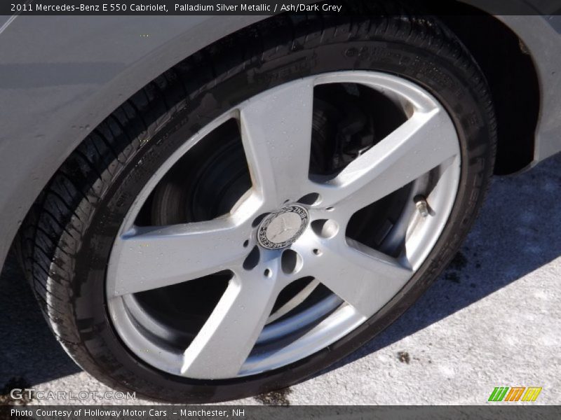 Palladium Silver Metallic / Ash/Dark Grey 2011 Mercedes-Benz E 550 Cabriolet