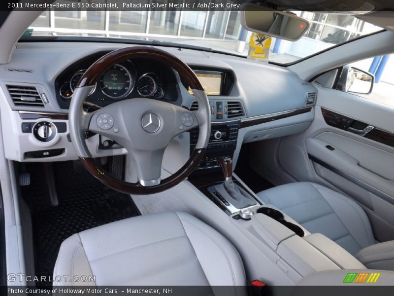 Palladium Silver Metallic / Ash/Dark Grey 2011 Mercedes-Benz E 550 Cabriolet