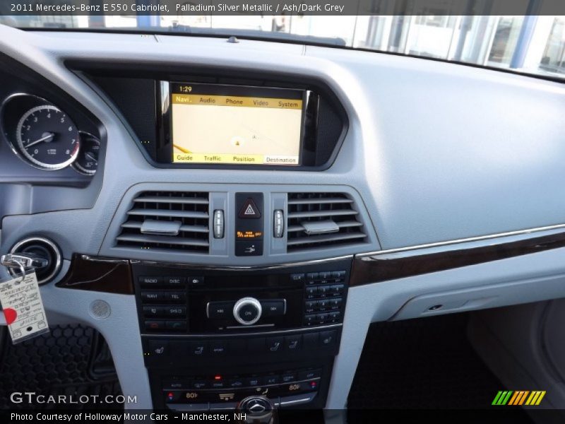 Palladium Silver Metallic / Ash/Dark Grey 2011 Mercedes-Benz E 550 Cabriolet