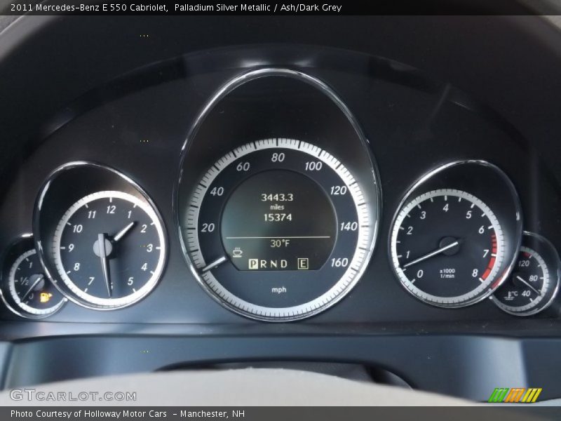 Palladium Silver Metallic / Ash/Dark Grey 2011 Mercedes-Benz E 550 Cabriolet