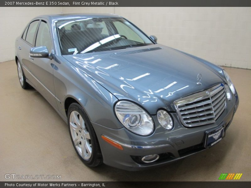Flint Grey Metallic / Black 2007 Mercedes-Benz E 350 Sedan