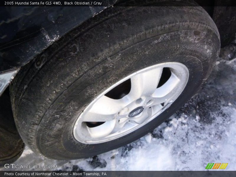 Black Obsidian / Gray 2005 Hyundai Santa Fe GLS 4WD