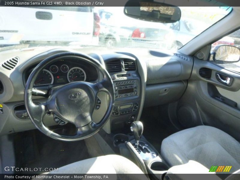 Black Obsidian / Gray 2005 Hyundai Santa Fe GLS 4WD