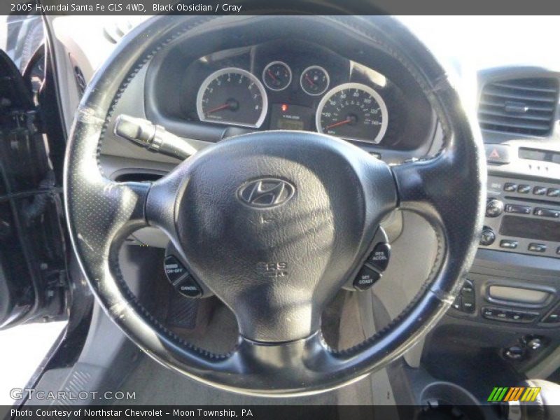 Black Obsidian / Gray 2005 Hyundai Santa Fe GLS 4WD