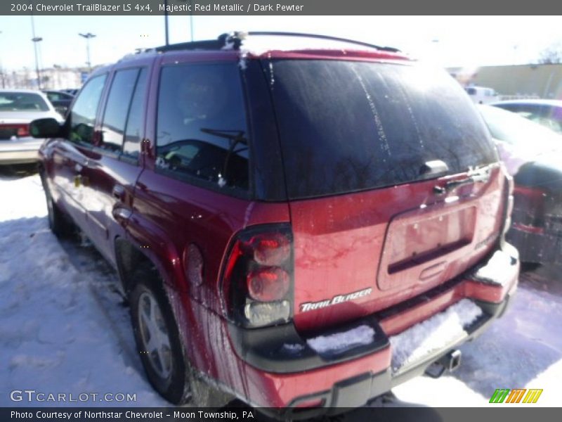 Majestic Red Metallic / Dark Pewter 2004 Chevrolet TrailBlazer LS 4x4