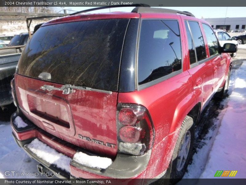 Majestic Red Metallic / Dark Pewter 2004 Chevrolet TrailBlazer LS 4x4