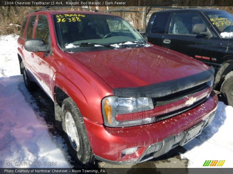 Majestic Red Metallic / Dark Pewter 2004 Chevrolet TrailBlazer LS 4x4