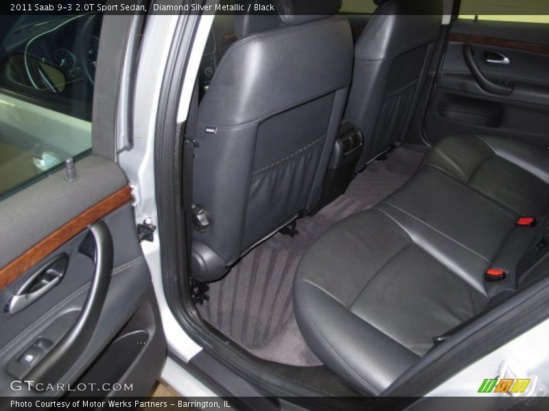 Diamond Silver Metallic / Black 2011 Saab 9-3 2.0T Sport Sedan