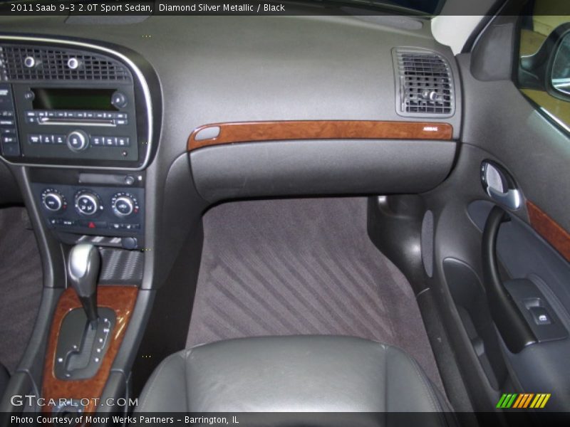 Diamond Silver Metallic / Black 2011 Saab 9-3 2.0T Sport Sedan
