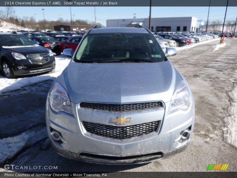 Silver Topaz Metallic / Jet Black 2014 Chevrolet Equinox LT AWD