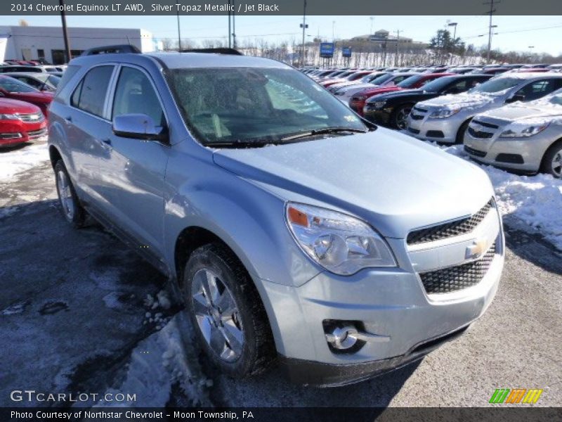 Silver Topaz Metallic / Jet Black 2014 Chevrolet Equinox LT AWD