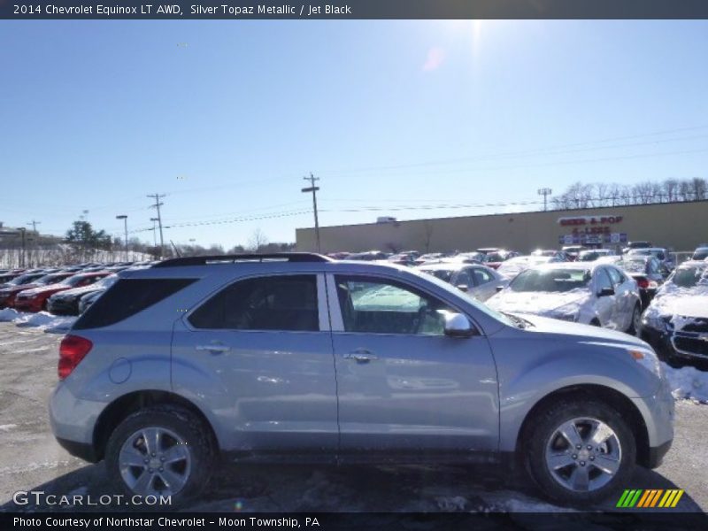 Silver Topaz Metallic / Jet Black 2014 Chevrolet Equinox LT AWD