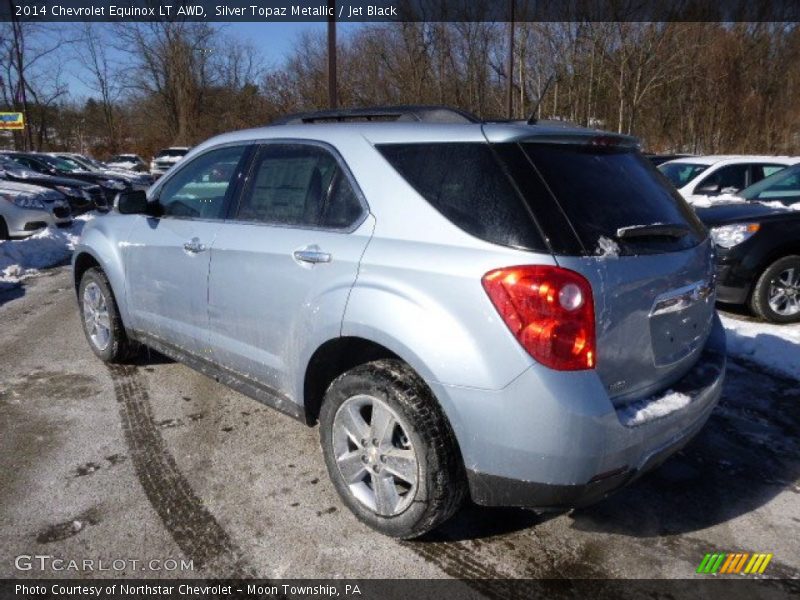 Silver Topaz Metallic / Jet Black 2014 Chevrolet Equinox LT AWD