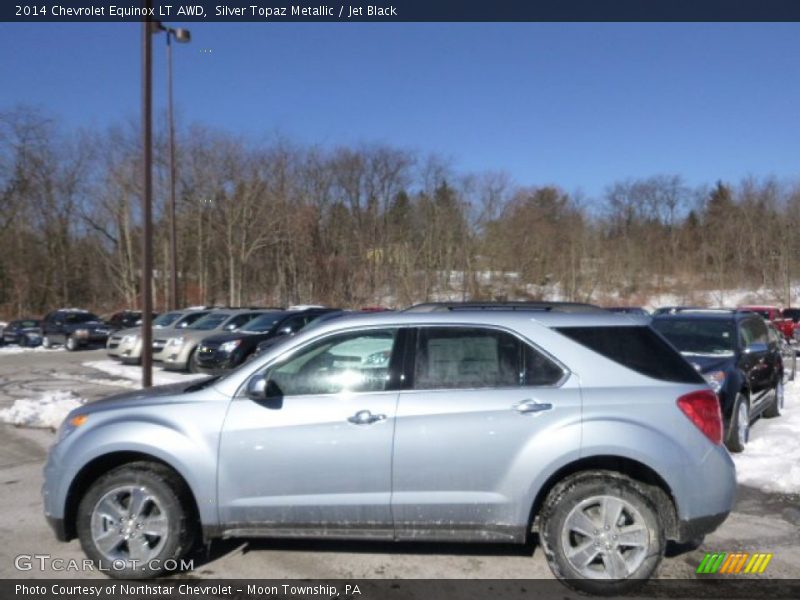 Silver Topaz Metallic / Jet Black 2014 Chevrolet Equinox LT AWD