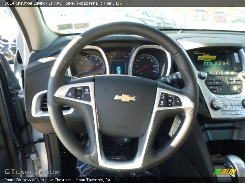 Silver Topaz Metallic / Jet Black 2014 Chevrolet Equinox LT AWD