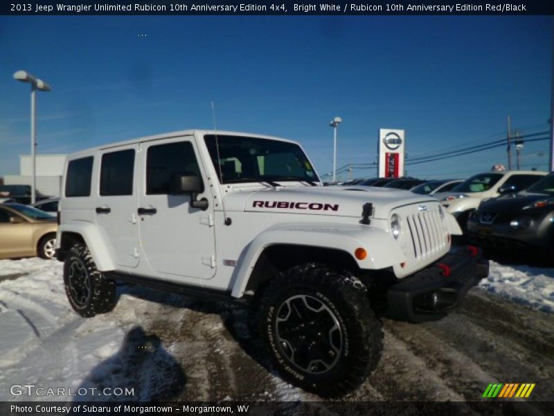 Front 3/4 View of 2013 Wrangler Unlimited Rubicon 10th Anniversary Edition 4x4
