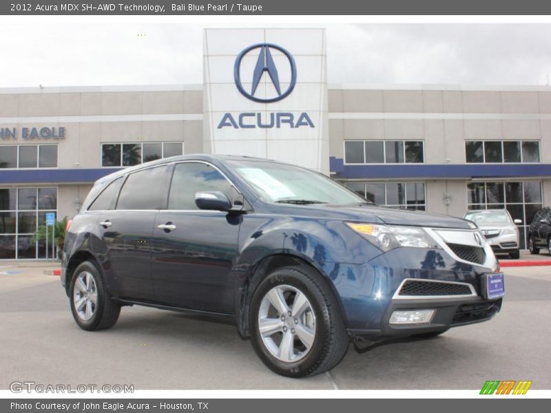 Bali Blue Pearl / Taupe 2012 Acura MDX SH-AWD Technology