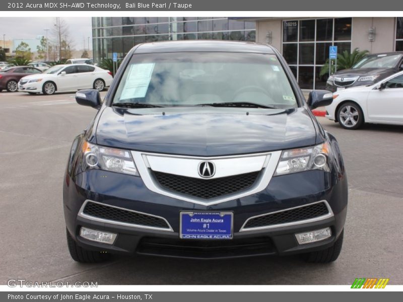 Bali Blue Pearl / Taupe 2012 Acura MDX SH-AWD Technology