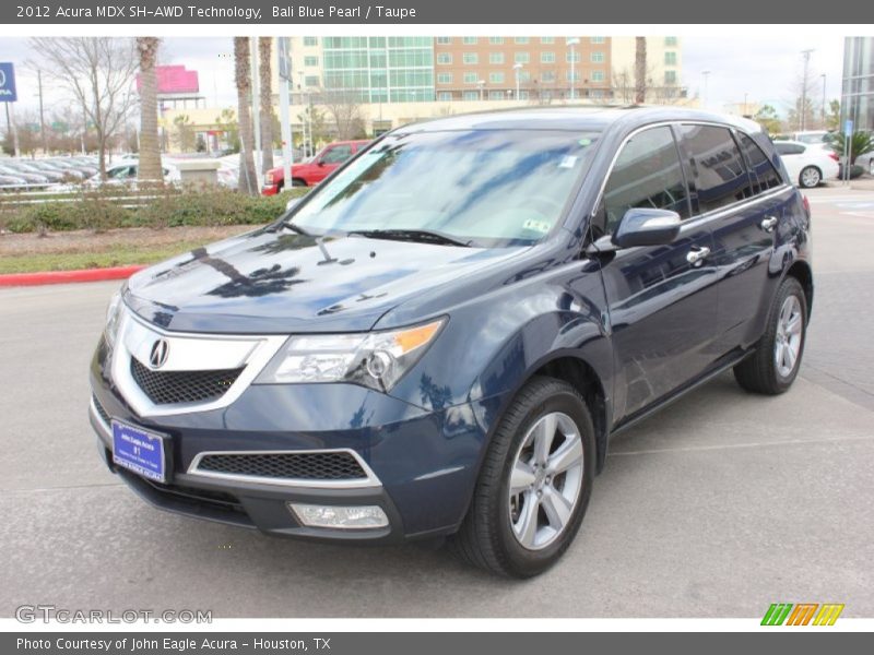 Bali Blue Pearl / Taupe 2012 Acura MDX SH-AWD Technology