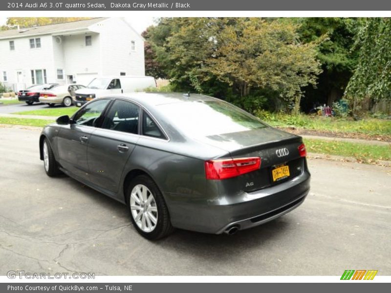 Dakota Gray Metallic / Black 2014 Audi A6 3.0T quattro Sedan