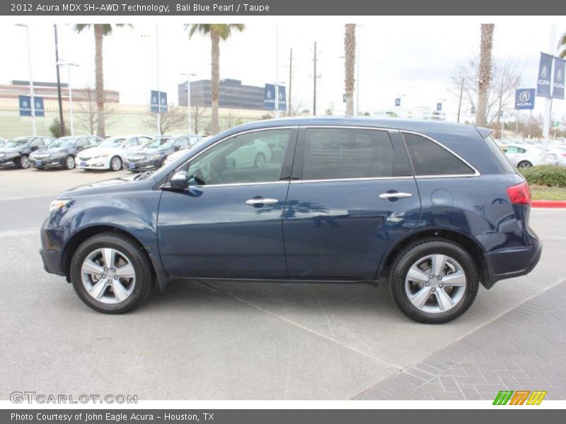 Bali Blue Pearl / Taupe 2012 Acura MDX SH-AWD Technology