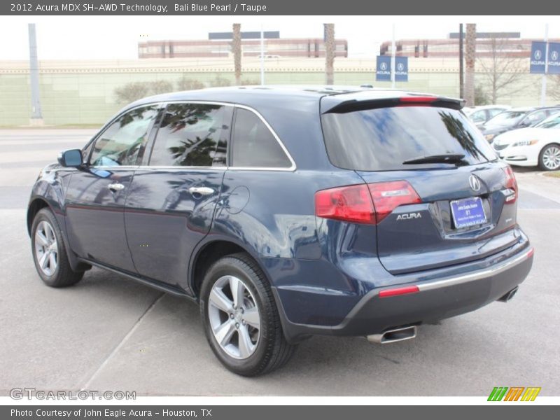 Bali Blue Pearl / Taupe 2012 Acura MDX SH-AWD Technology