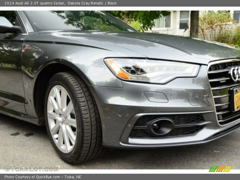 Dakota Gray Metallic / Black 2014 Audi A6 3.0T quattro Sedan
