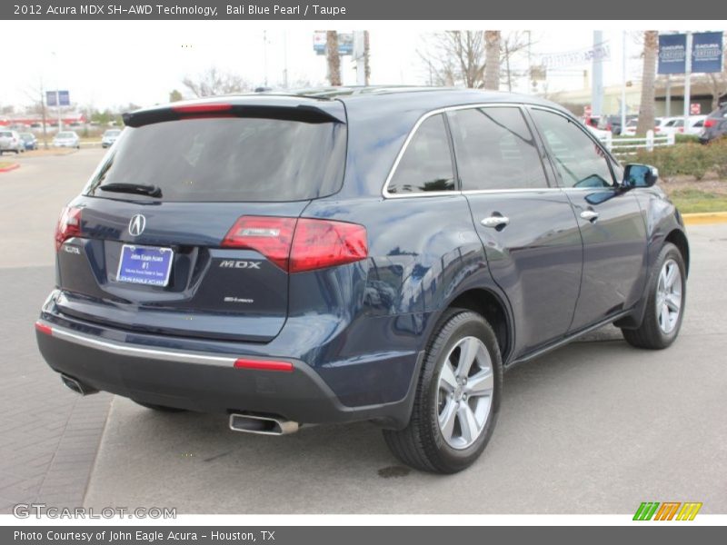 Bali Blue Pearl / Taupe 2012 Acura MDX SH-AWD Technology