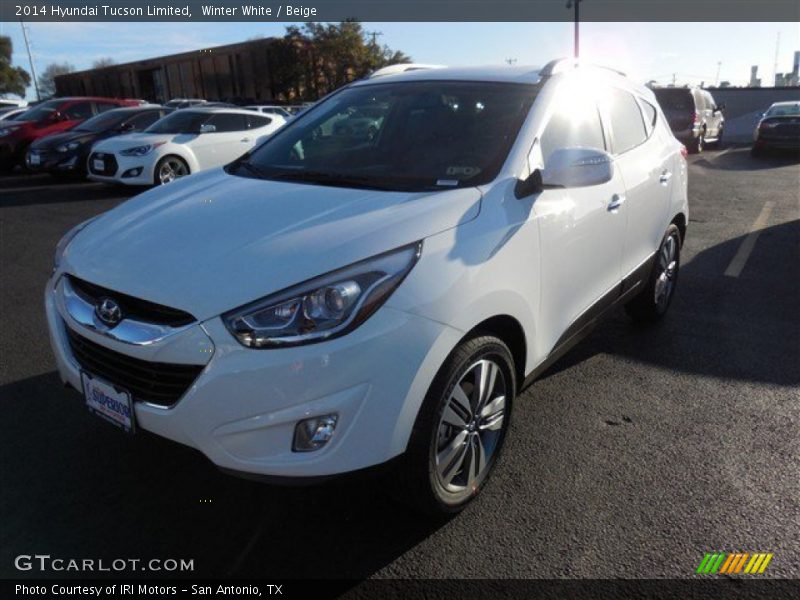 Winter White / Beige 2014 Hyundai Tucson Limited