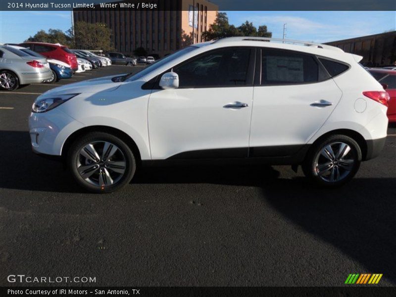 Winter White / Beige 2014 Hyundai Tucson Limited